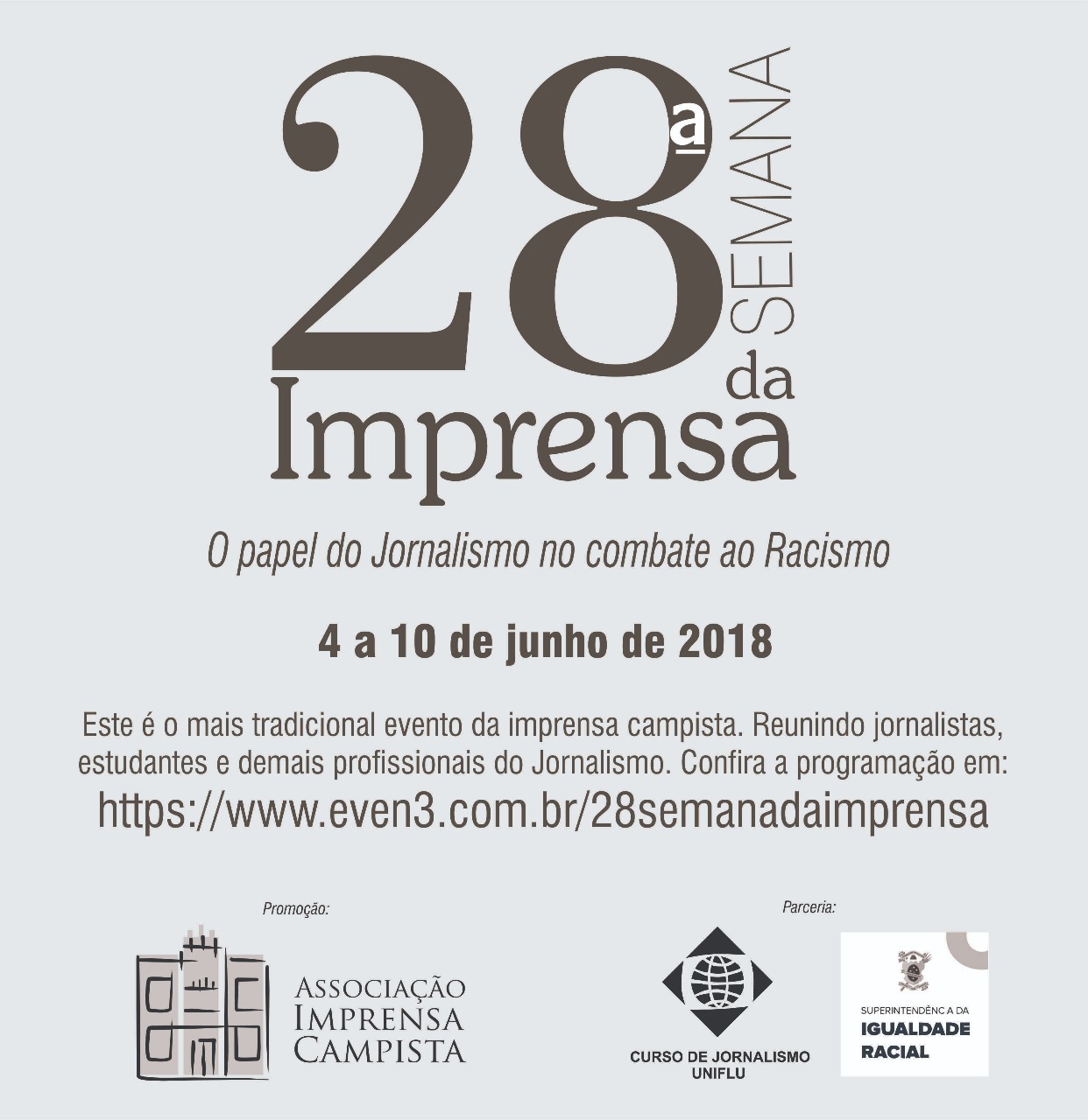 Inscreva-se na 28ª Semana da Imprensa