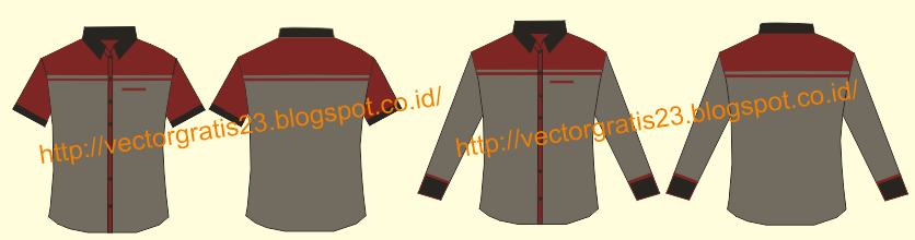 Vector Contoh Desain Kemeja cwe/cwo cdr / eps | vector CorelDraw