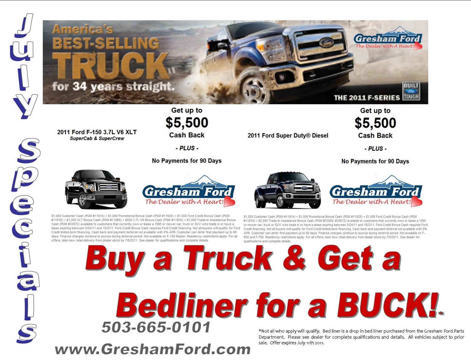 Gresham Ford Your Oregon Ford Dealership Truck Specials at Gresham
