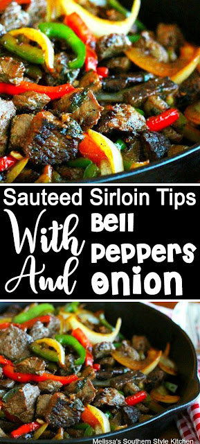 Delicious Sauteed Sirloin Tips With Bell Peppers And Onion #recipe Delicious Sauteed Sirloin Tips With Bell Peppers And Onion
