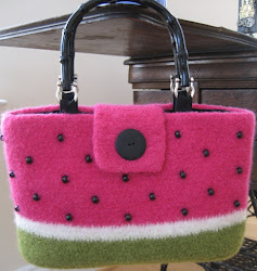 Felted Watermelon Tote PATTERN