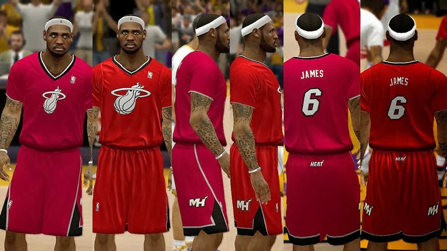 NBA 2K14 Christmas Day Uniform - Miami Heat