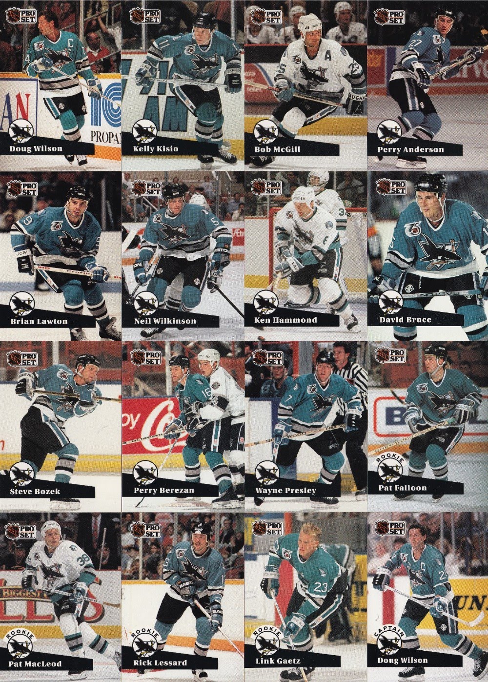 The Chronicles of Fuji: PC Spotlight #13: 1991/92 San Jose Sharks Cards