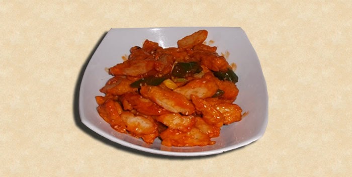 spicy stir fried fish cake