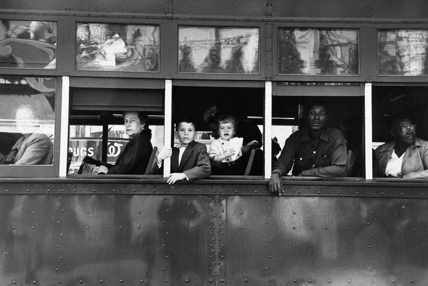 Top 100 Of The Most Influential Photos Of All Time - Trolley To New Orleans, Robert Frank, 1955