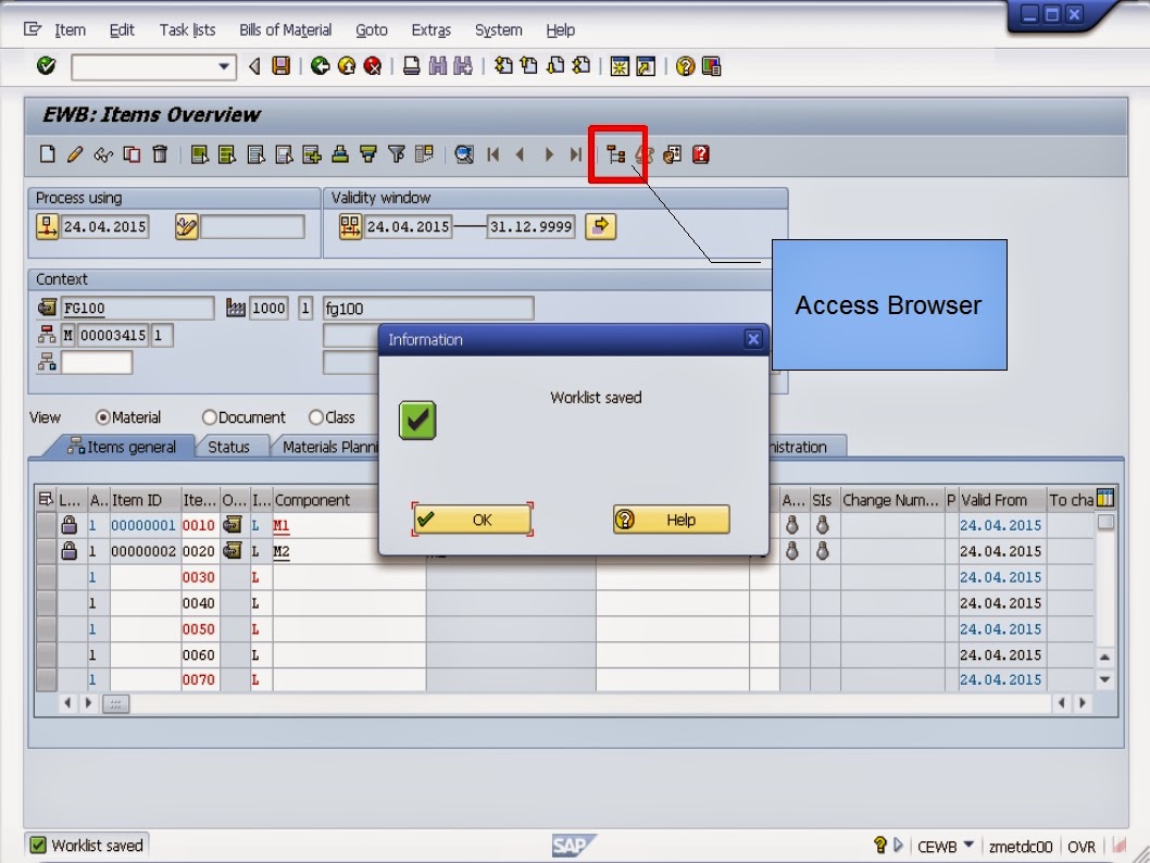 青蛙SAP分享 Froggy's SAP insights Engineering Workbench Create BOM and