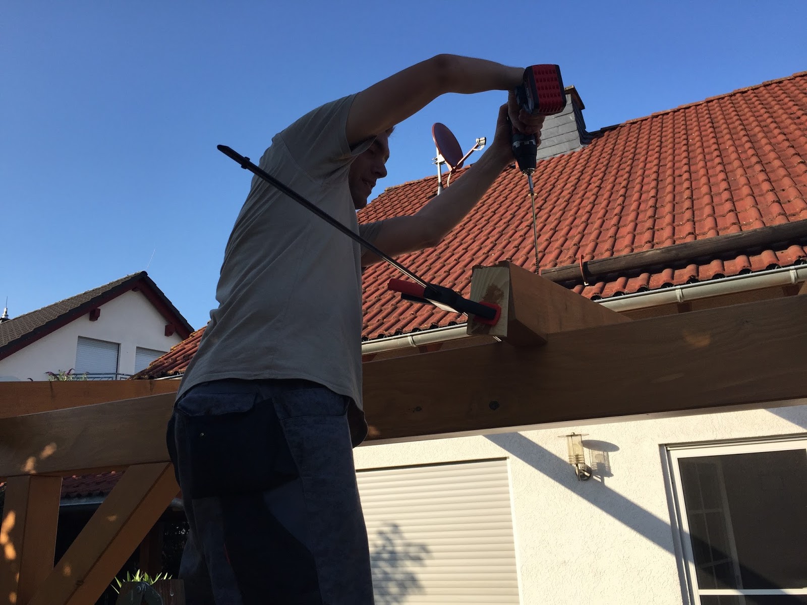 Holzwurmtom De Bau Einer Terrassenuberdachung Teil 3