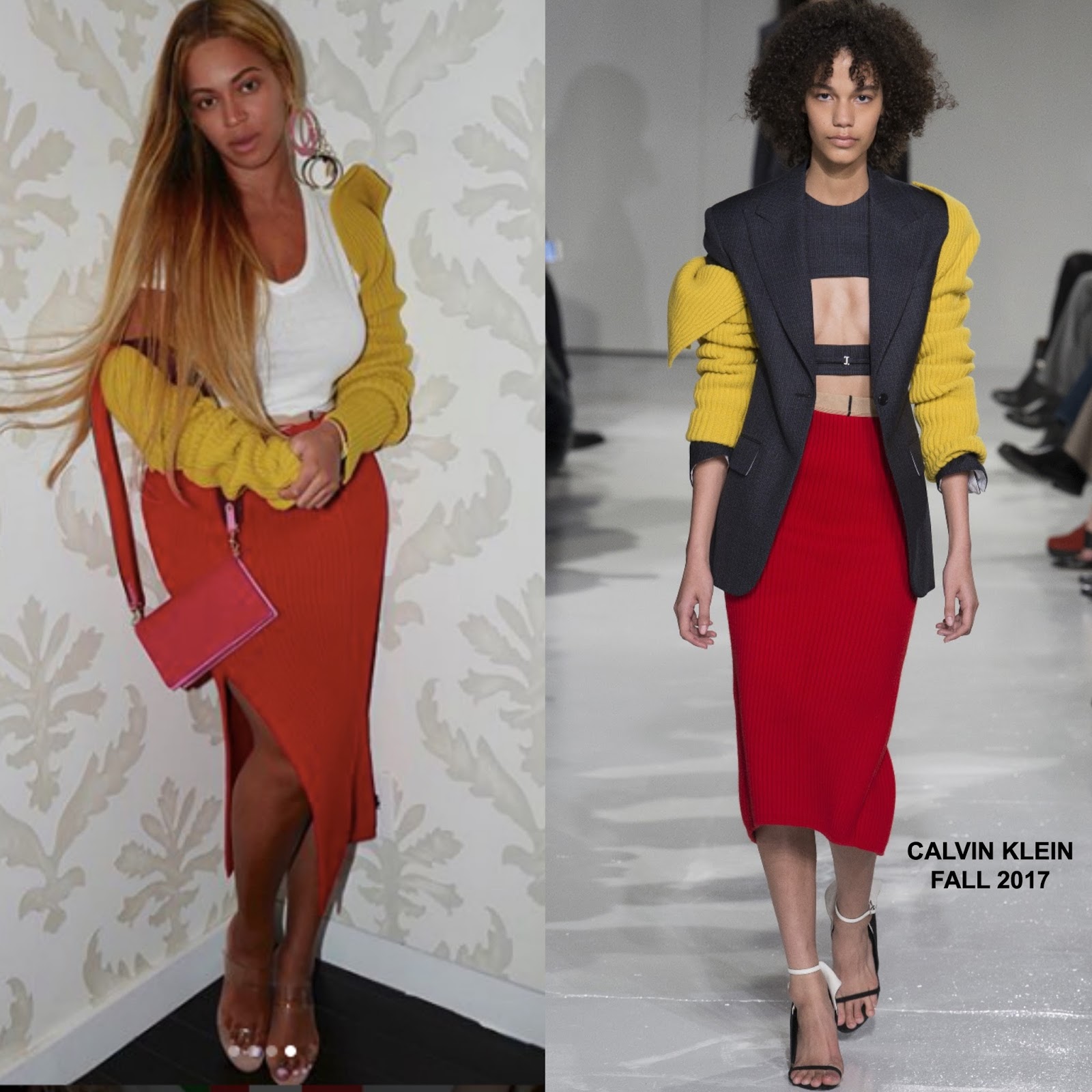 Instagram Style Beyonce in Calvin Klein