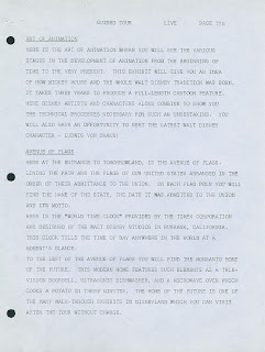 Vintage Disneyland Goodies: 1962 Guided Tour Script