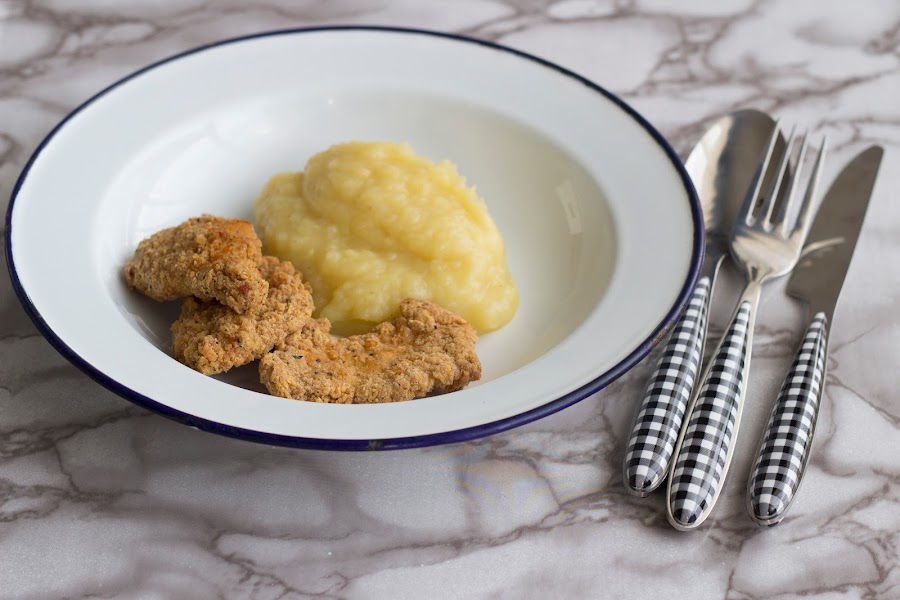 Puré de patatas con manzana