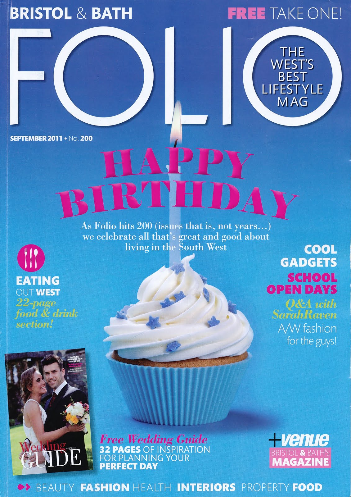 Elena Marina Model Front Page of Folio Magazine
