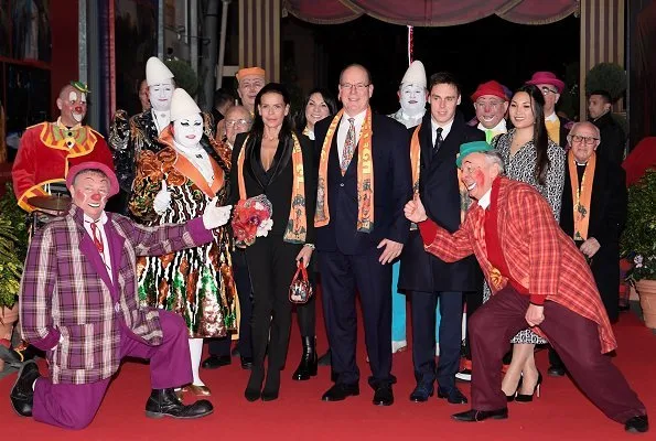 Prince Albert, Princess Stephanie, Louis Ducruet and Marie Chevallier attended the 43rd Monte-Carlo International Circus Festival