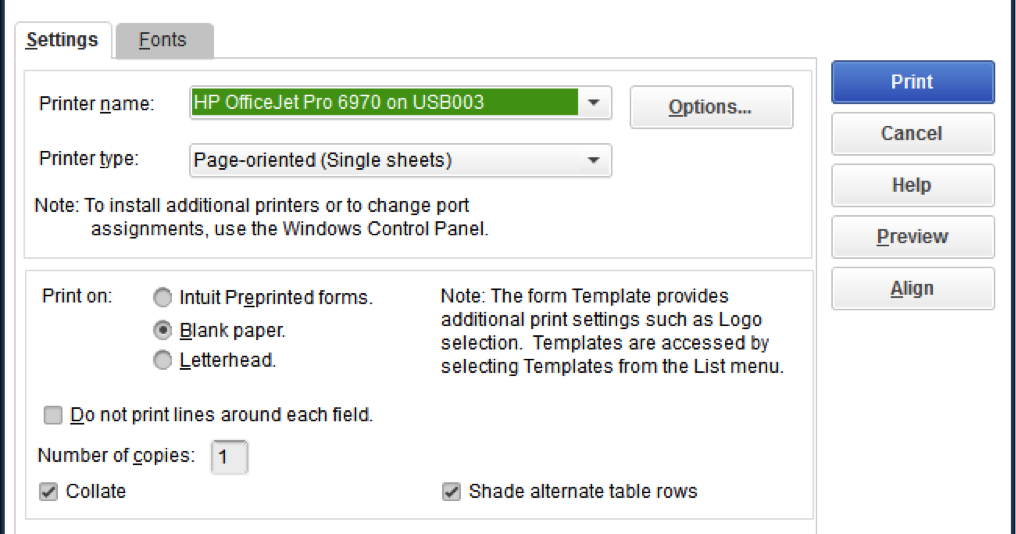 If You Have Quickbooks Printing Problems Then Call On Our Toll Free