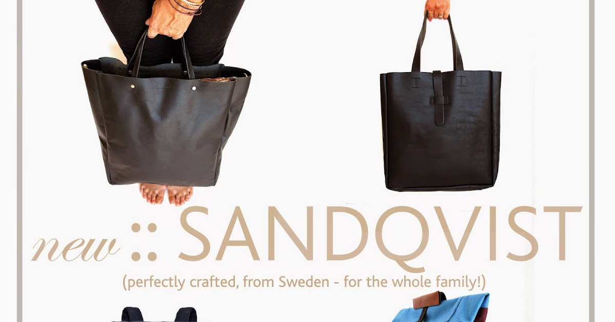 nonchalant mom: new on Nonchalantmom :: Sandqvist bags and backpacks!