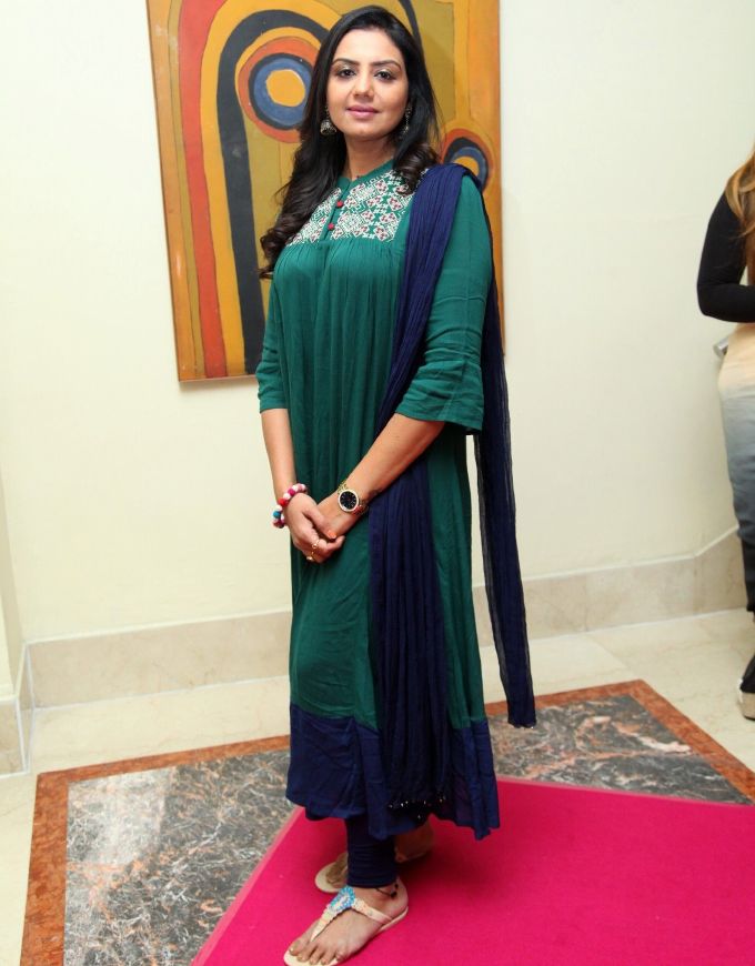 Neelya Bhavani In Green Dress