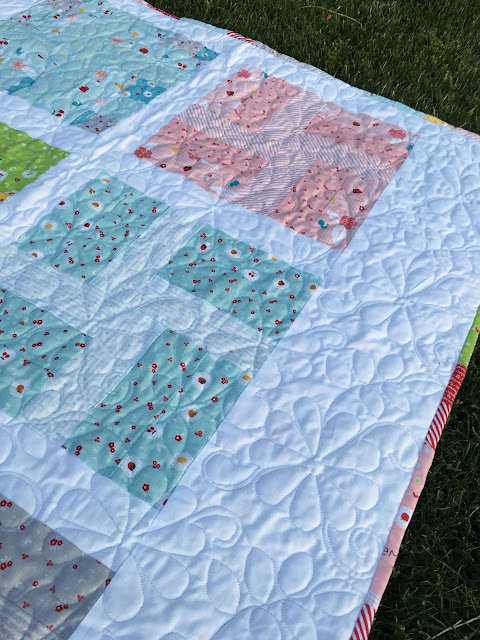 Baby quilt from Sew Sampler box