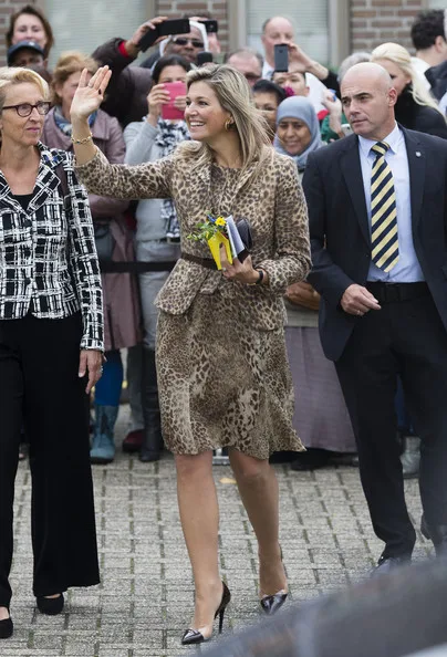 The Queen got to meet with various employees who work with the organization, as well as some of the people who benefit from the organization.