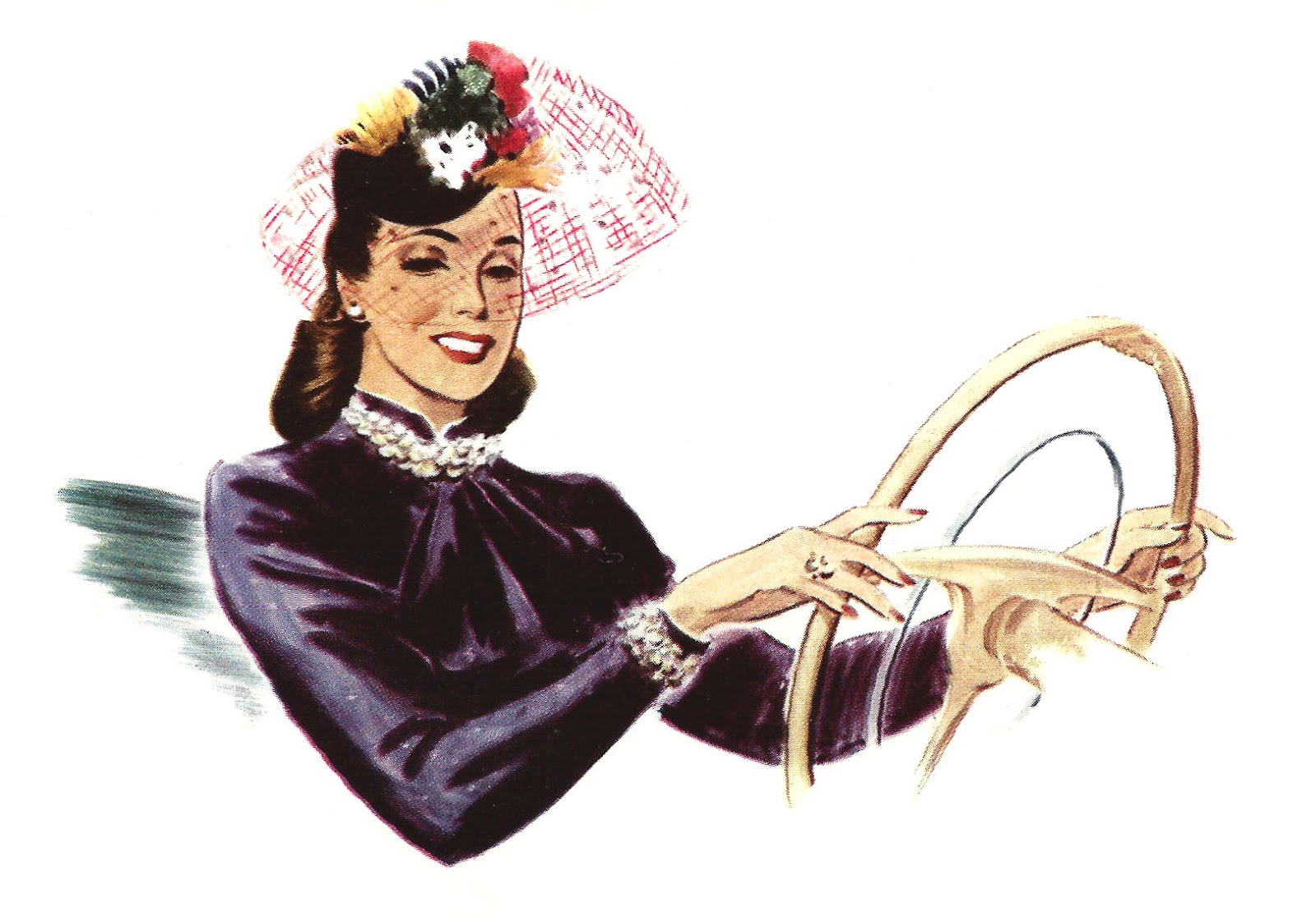 clipart woman driving car - photo #34