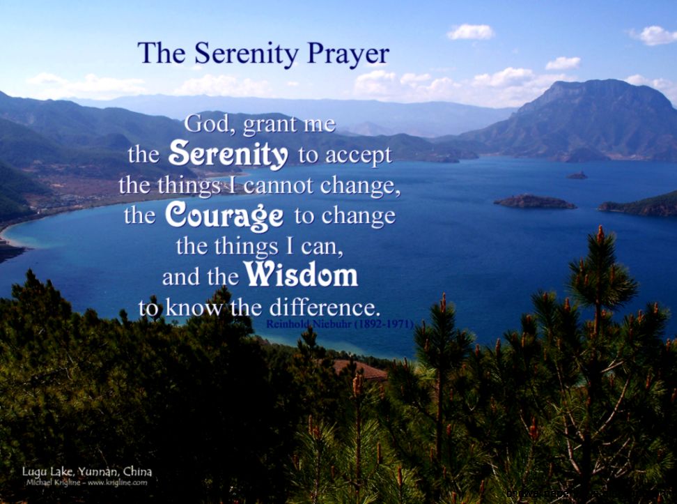 Serenity Prayers on Pinterest  Serenity Prayer Serenity and Prayer