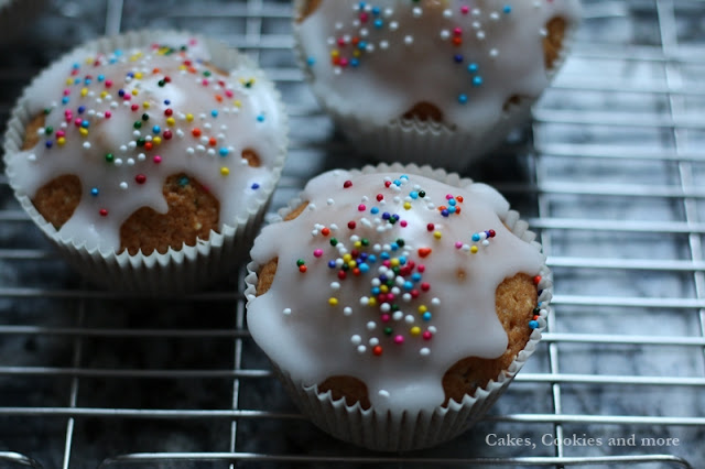 Konfetti Cupcakes - leckere Muffins für Kindergeburtstage und die Fasnacht
