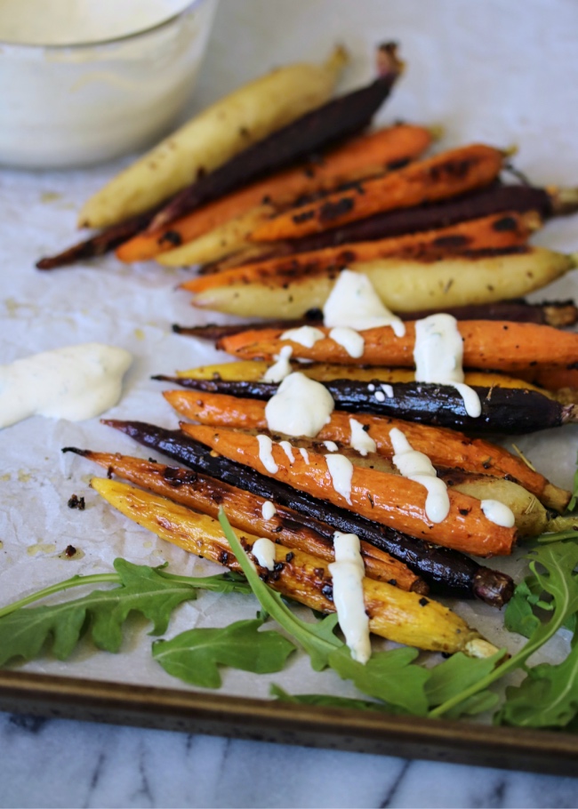 Just Jessie B Balsamic Roasted Rainbow Carrots Paleo, Whole30