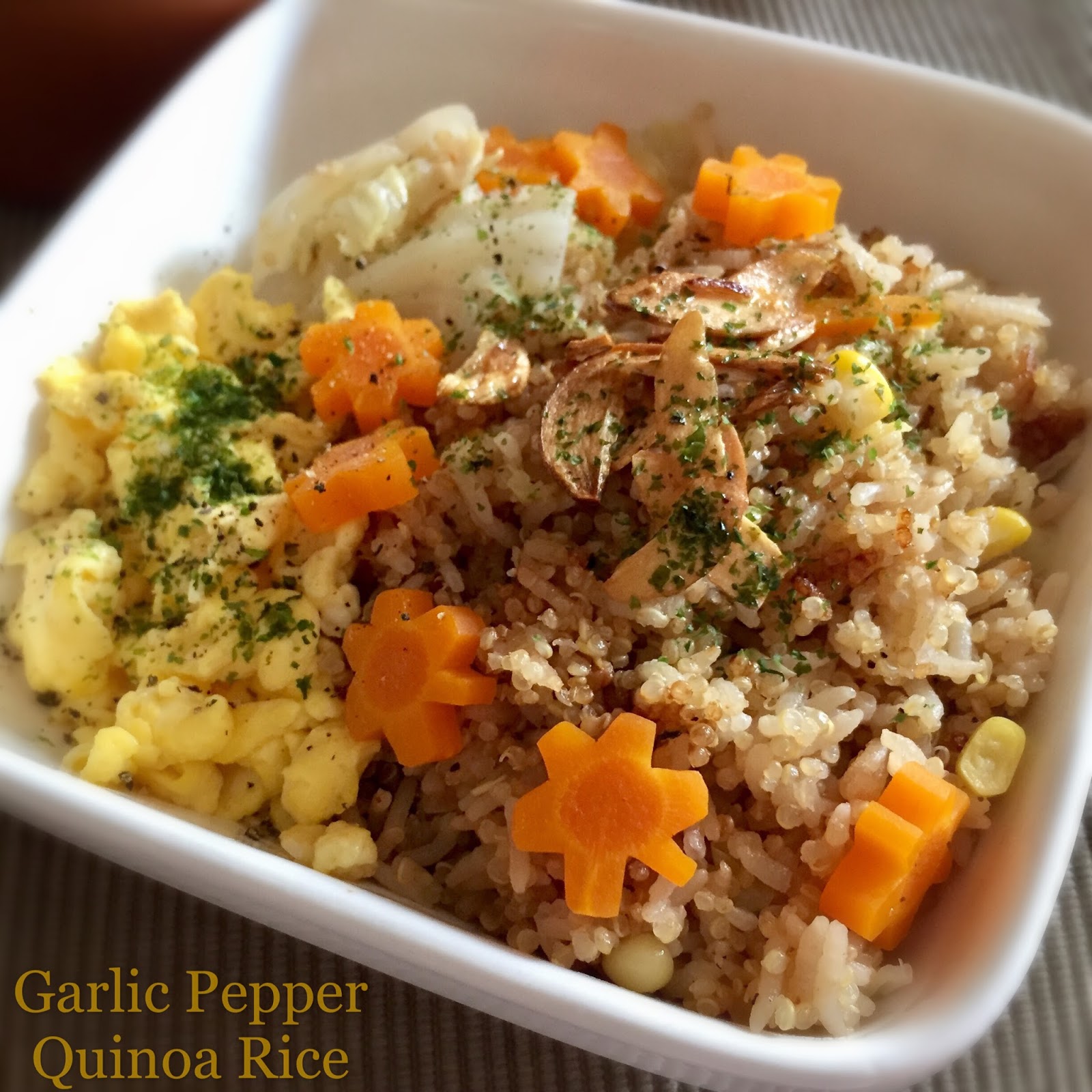 My Mind Patch Rice Cooker Garlic Pepper Quinoa Rice