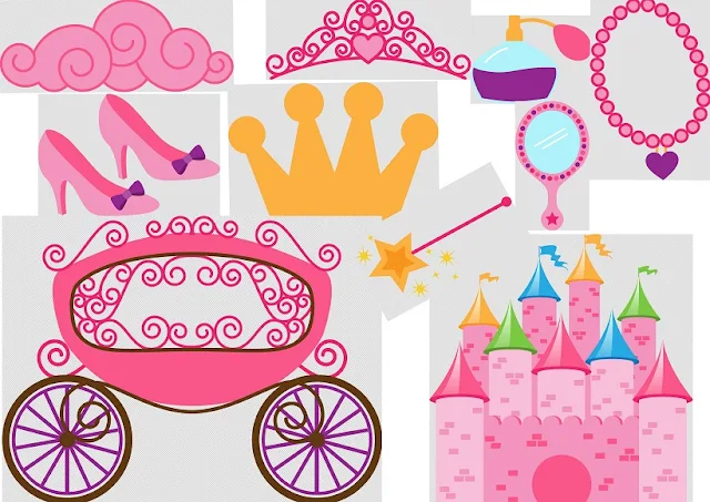 Pink Princess Clipart. 