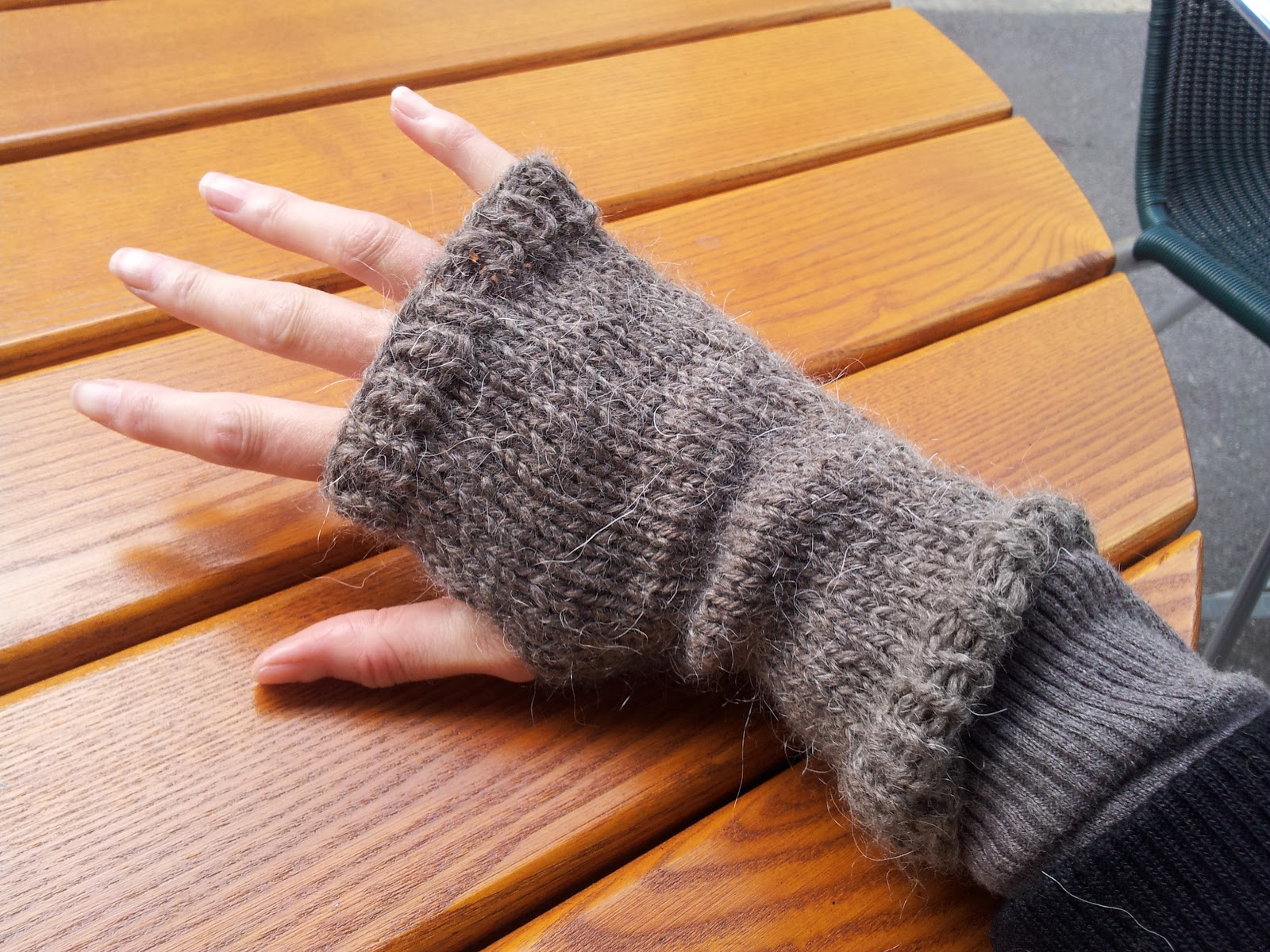 Roving Around Crafts Rusticstyle hand knitted wrist warmers