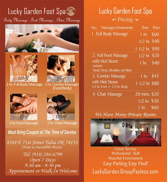 Off in Tulsa Massage Lucky Garden Foot Spa
