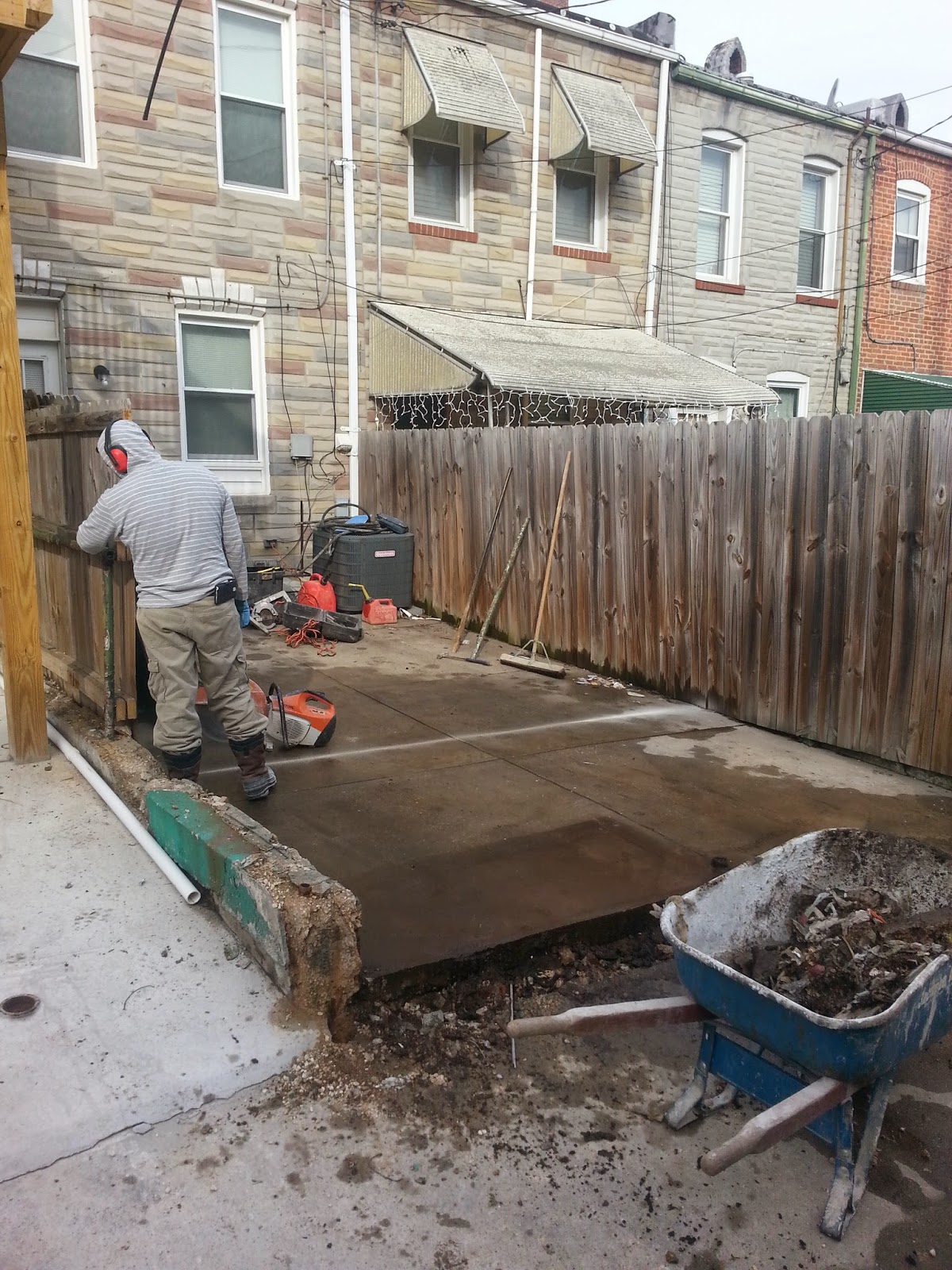 Custom Stoneworks & Design Inc. Parking Pad in Highlandtown Baltimore City