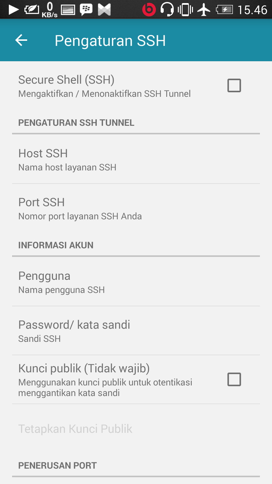Free With Application Http Injector on Android