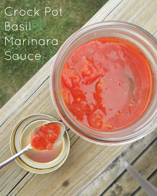 crock pot basil marinara sauce (sweetandsavoryfood.com)