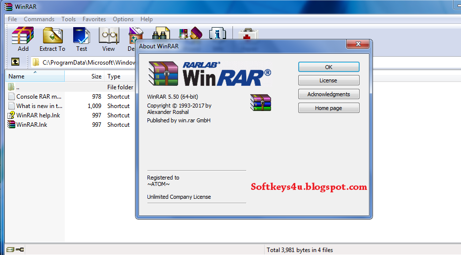 Winrar 5.50 + Working License Key 2018 - SoftKeys4U