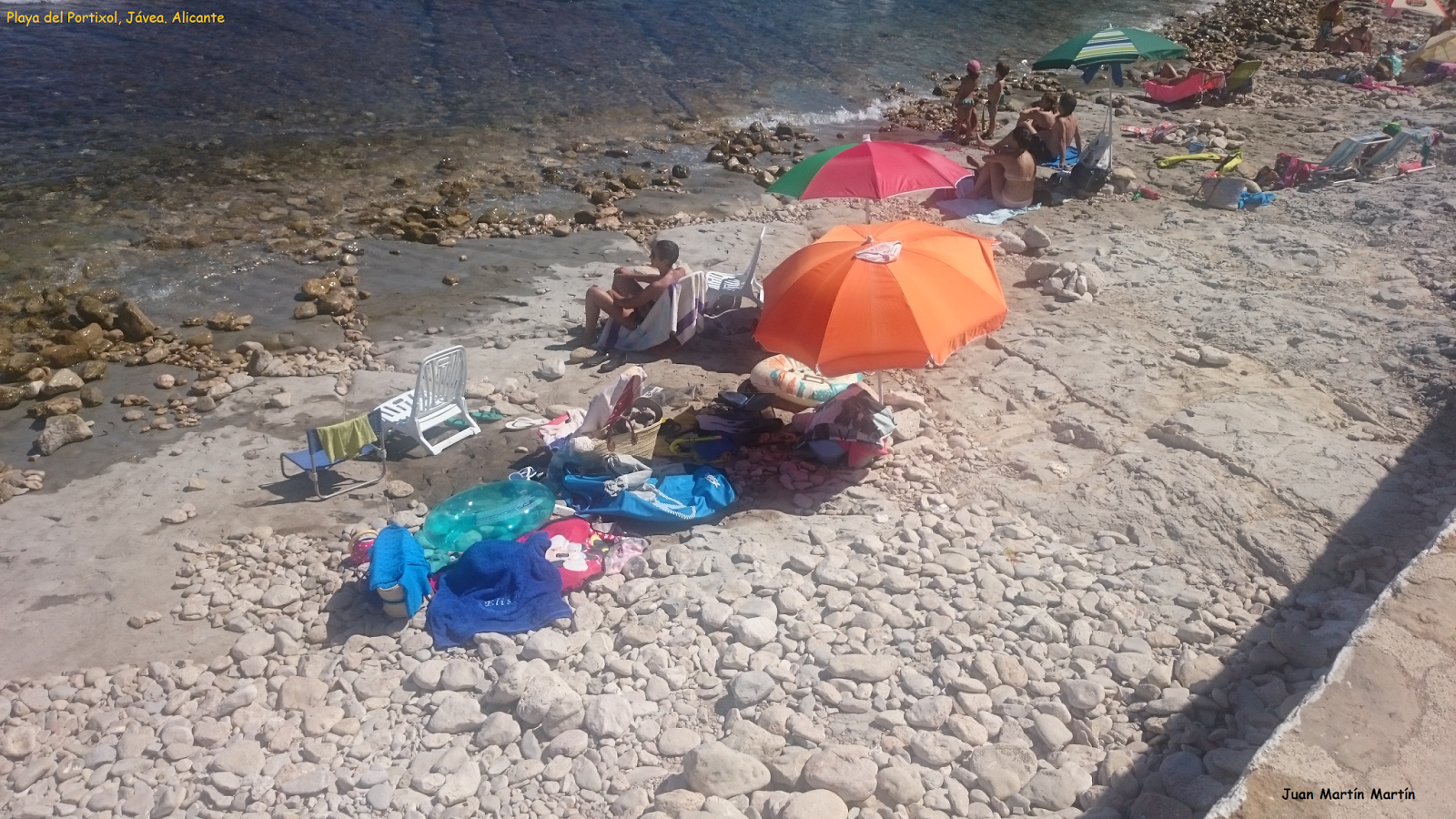 Blog de Geografía del profesor Juan Martín Martín: Cómo plantar sombrilla playa de piedras