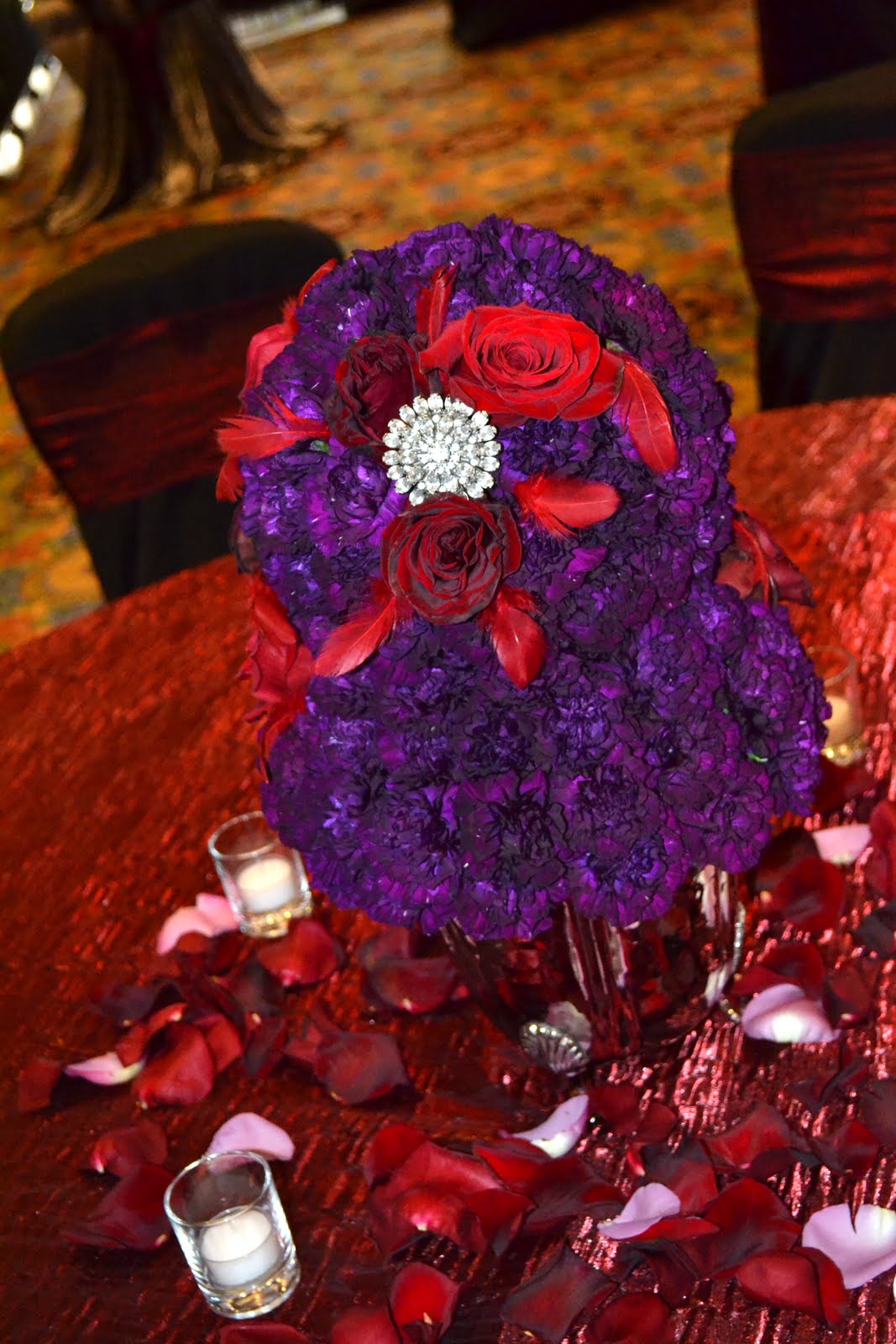 Blush and Bashful Royal Red and Purple Wedding