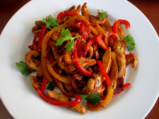 Fajitas de pollo