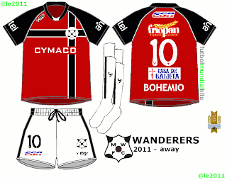 Fútbol Mundial Kits - Uruguay: Montevideo Wanderers F. C. - 2011 (home