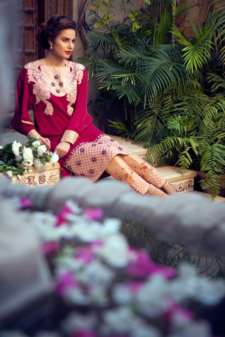 Layla Chatoor Pakistani designer Luxury Pret 2014