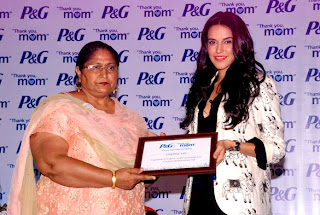 Actress Neha Dhupia at P&G's 'Thank you, Mom' event pictures