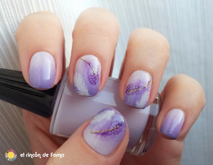 DEGRADADO LILA CON WATER DECALS 