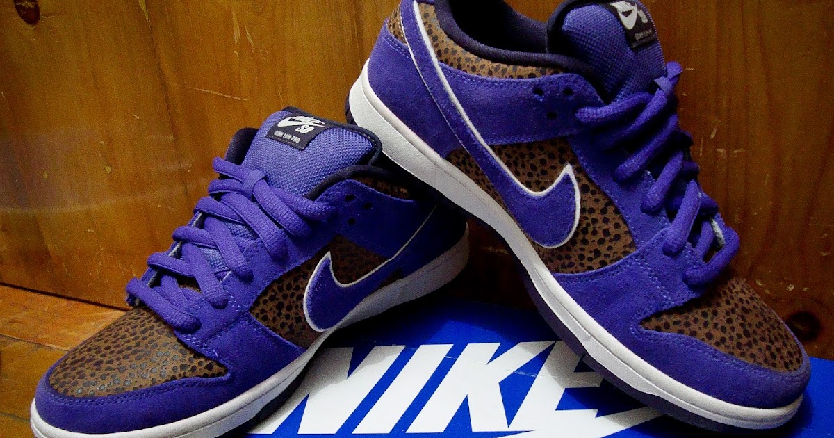 dunks purple and green