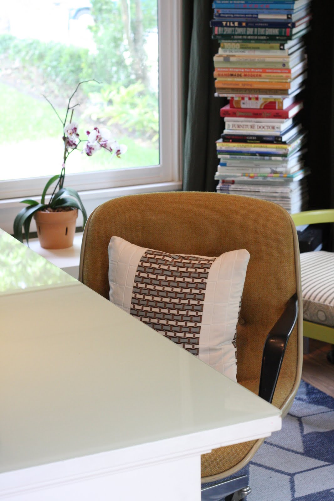 Christie Chase 336...painted glass desk top