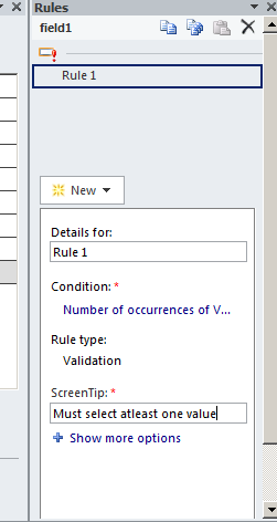 SharePoint Kings: Make Multi select list box required in InfoPath