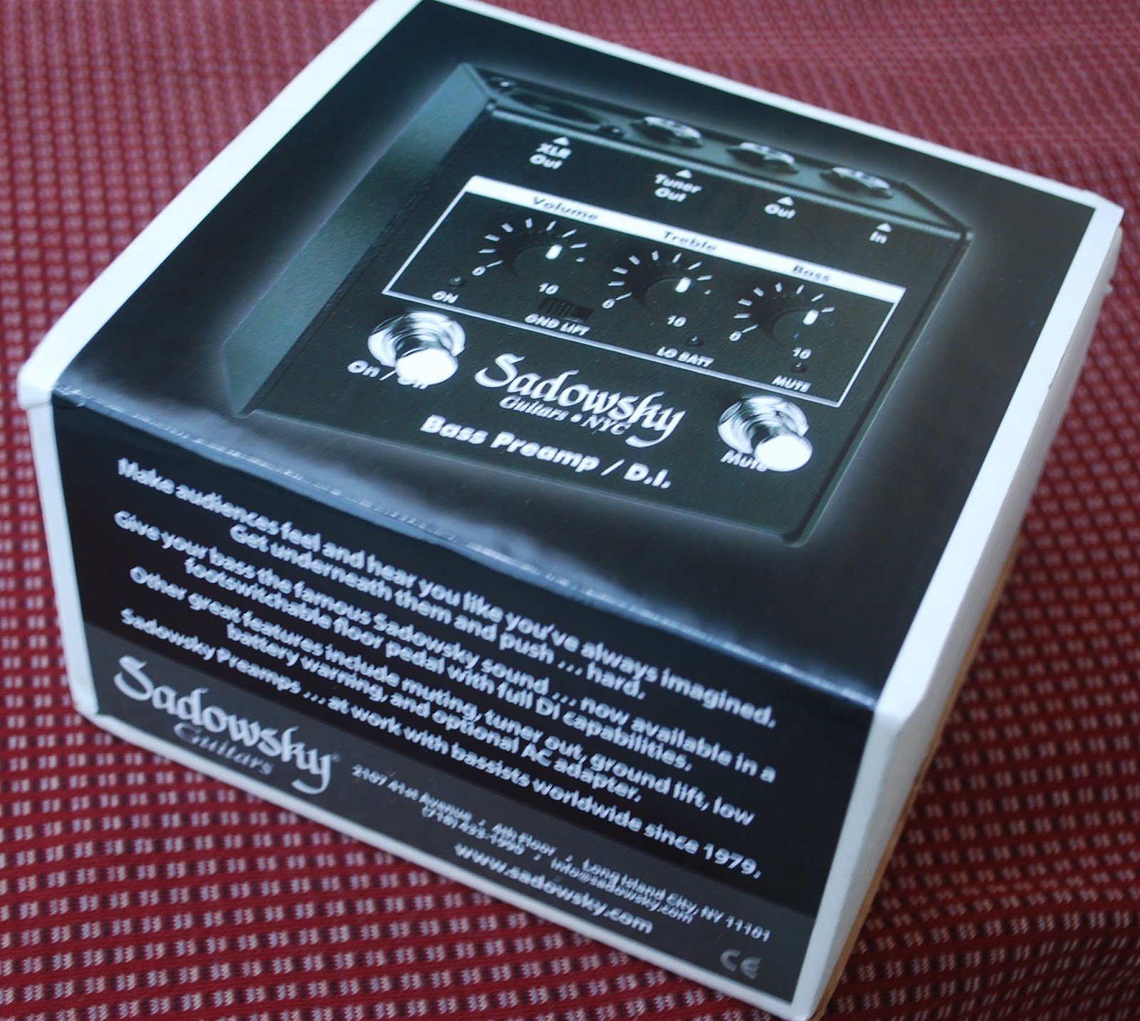 Rex and the Bass: Sadowsky Preamp DI Box Pedal Review