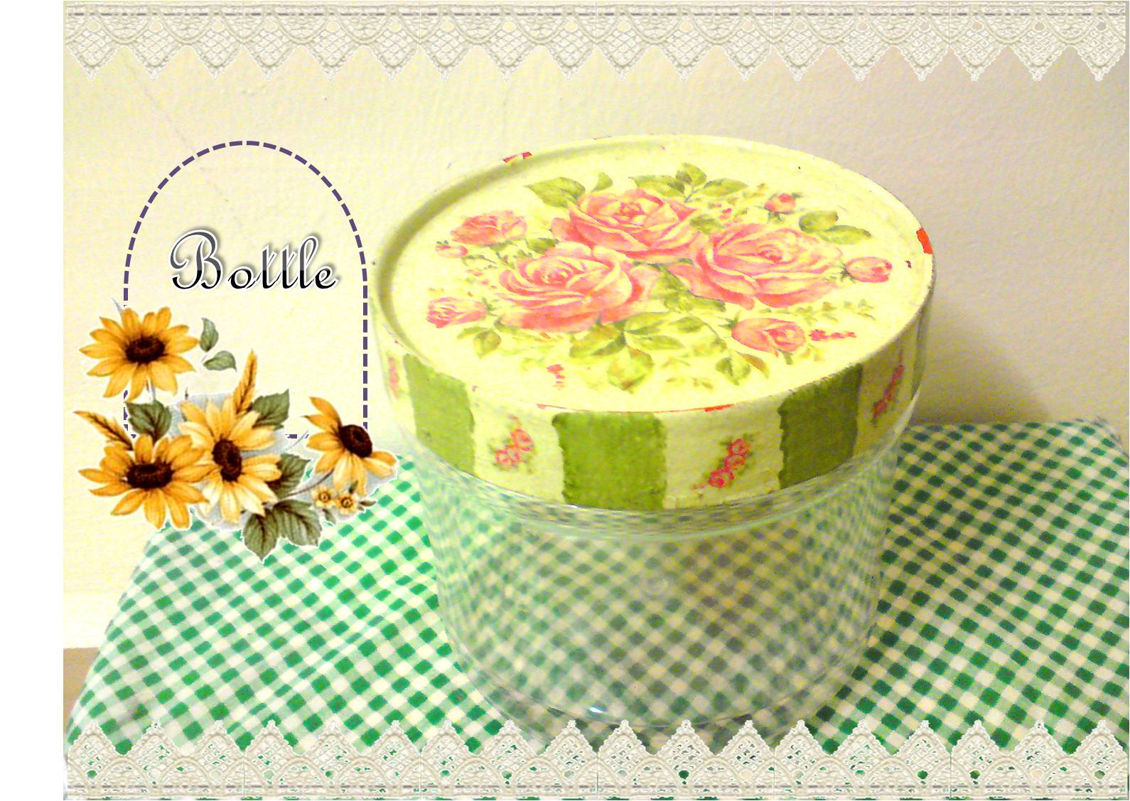 Wardah Decoupage Decoupage Project Bottle