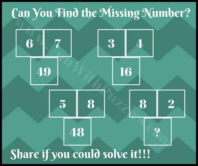 Simple Picture Math Number Puzzle Question for Teens