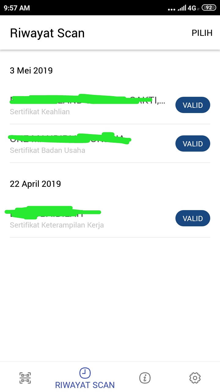 LPJK Scanner Untuk Cek QR Code SBU Digital