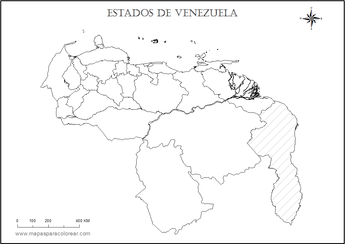 Mapa Venezuela Para Colorear Jugar Y Colorear