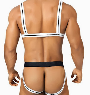 Strappy Jock Harness with Bow Detail