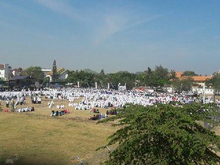 Ini Rekor Baru Dunia yang Dipecahkan Santri Ponpes Nurul Jadi di Puncak Peringatan Hari Santri 2017